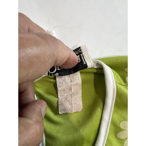 The Original Inc Vintage Mini Dress in Green Floral - Picture 4 of 4